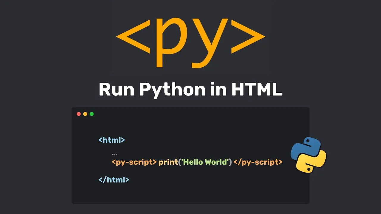 Run Python In The Browser With PyScript