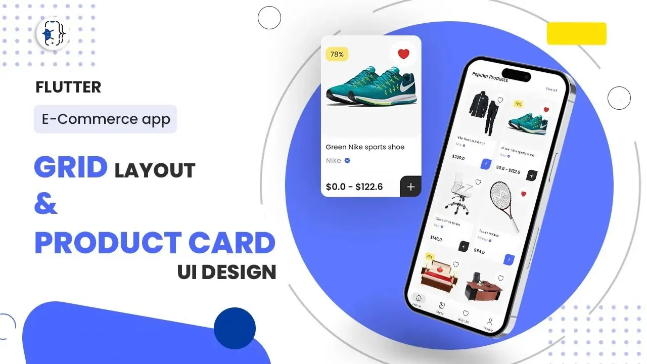 Gridview in Flutter with Product Card Design | Flutter Gridview