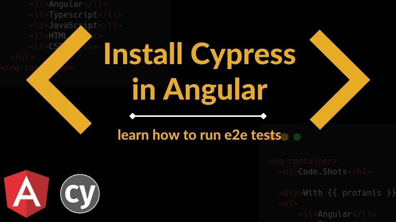 Run End-to-End Tests With Angular Cypress