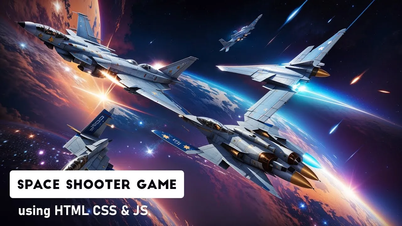 How to build a space shooter game using HTML, CSS, and JavaScript