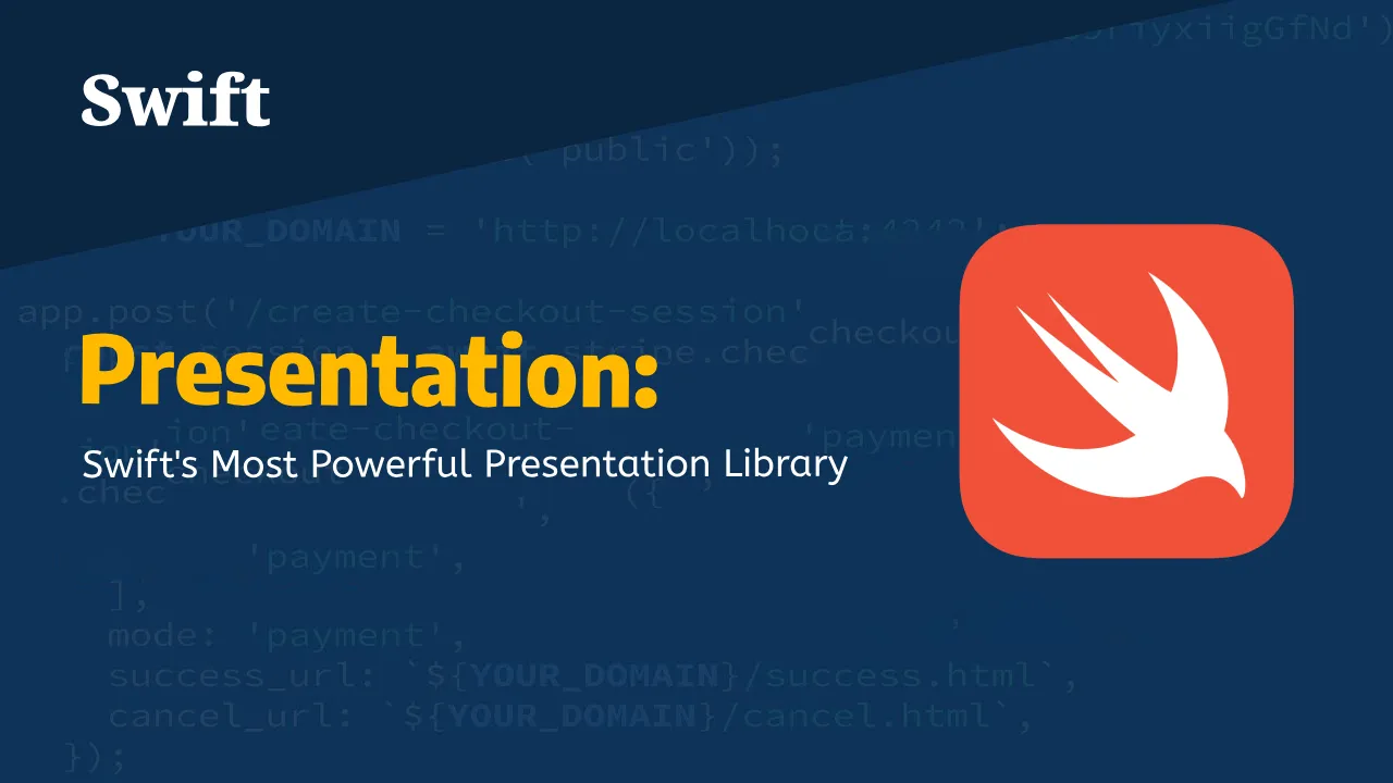 presentation mode swift