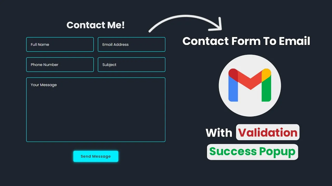 Contact Form with JavaScript: Receive Form Data via Email