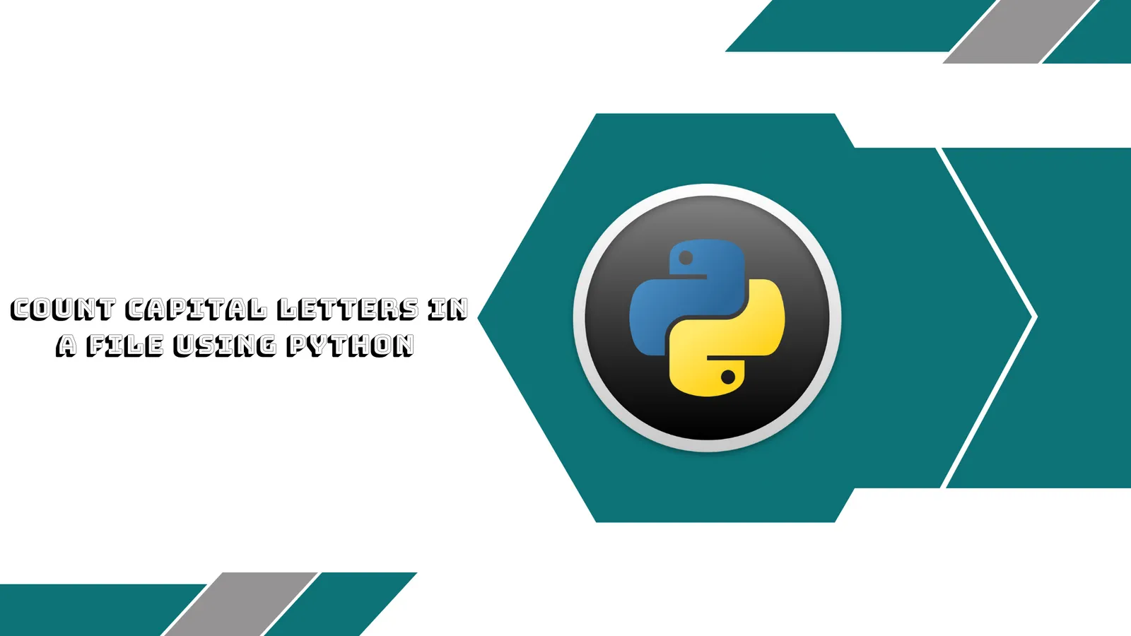 Count Capital Letters in a File using Python