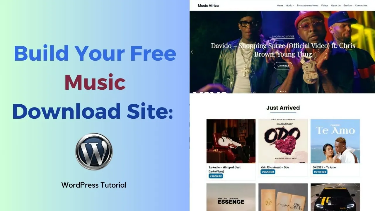 Build Your Free Music Download Site: WordPress Tutorial