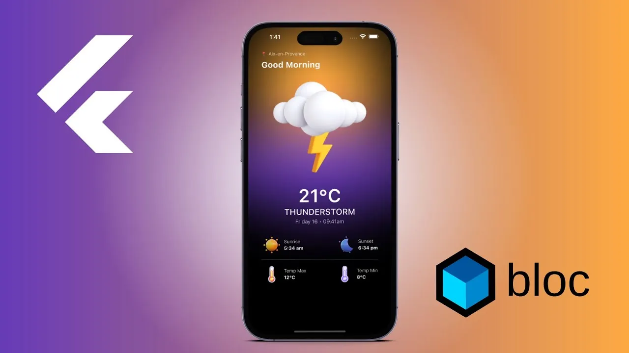 Flutter Weather App: BLOC & API Tutorial For Beginners