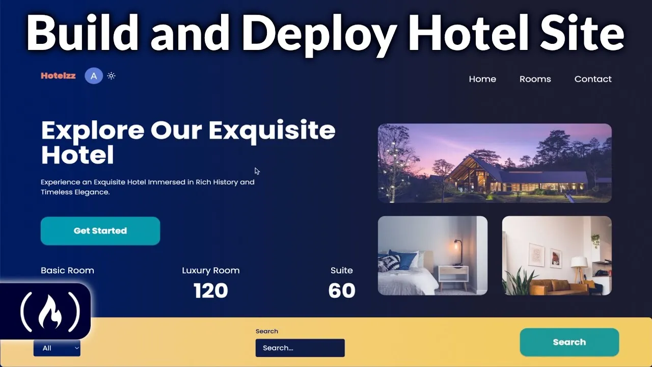 Hotel Management System w/ Next.js, React, Sanity.io, Tailwind CSS, and Stripe