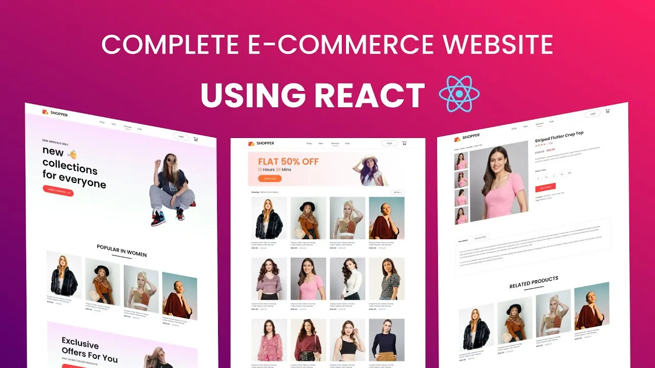 How To Create Complete Ecommerce Website Using React.js