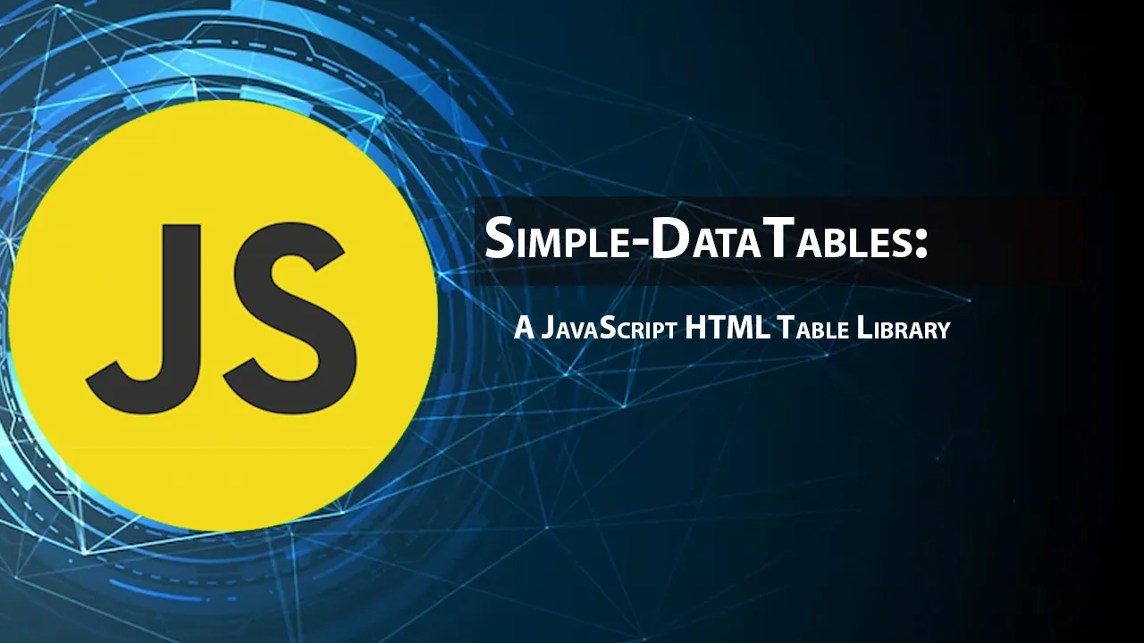 Simple-DataTables: A JavaScript HTML Table Library