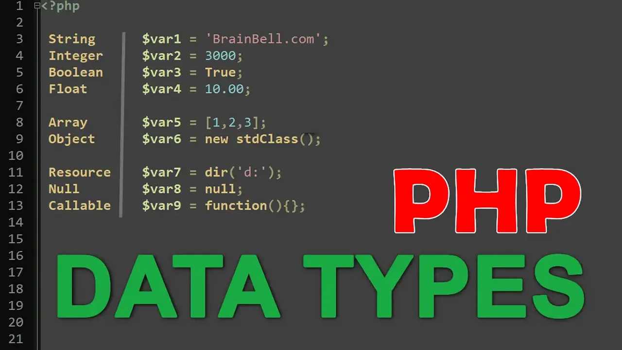 PHP Data Types - Explained With Examples