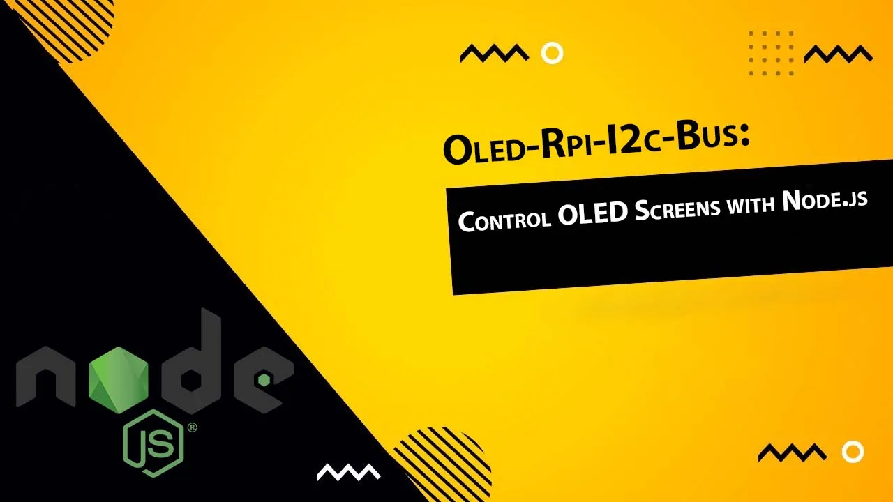 Oled-Rpi-I2c-Bus: Control OLED Screens with Node.js