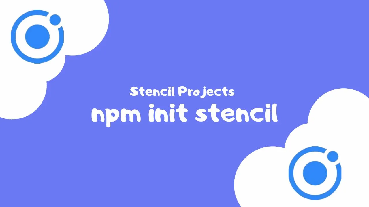 Stencil Projects with npm init stencil