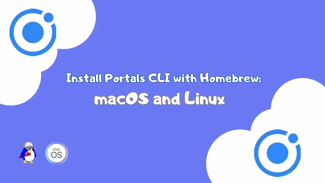 Install portals cli with homebrew macos and linux