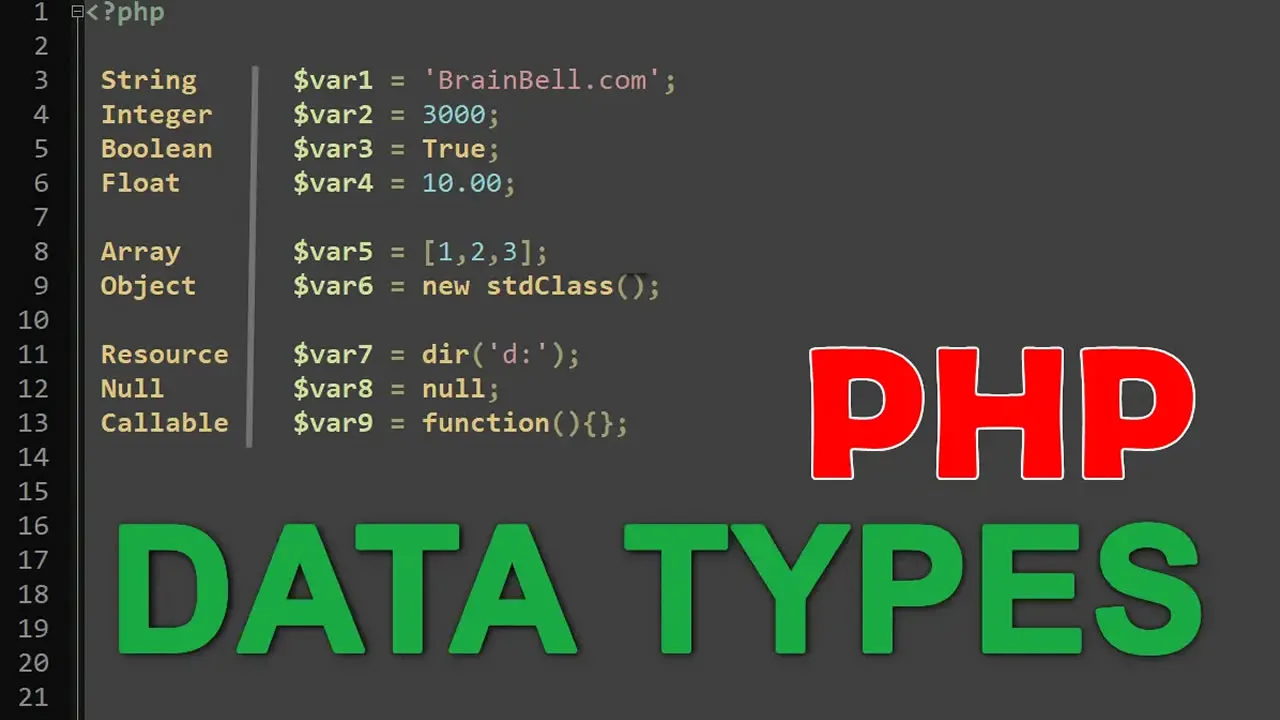 PHP Data Types - Explained with Examples