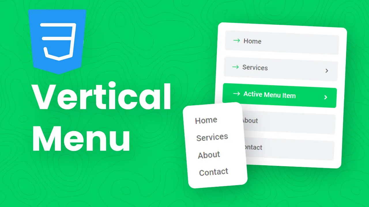 How to Create Vertical Menu with CSS