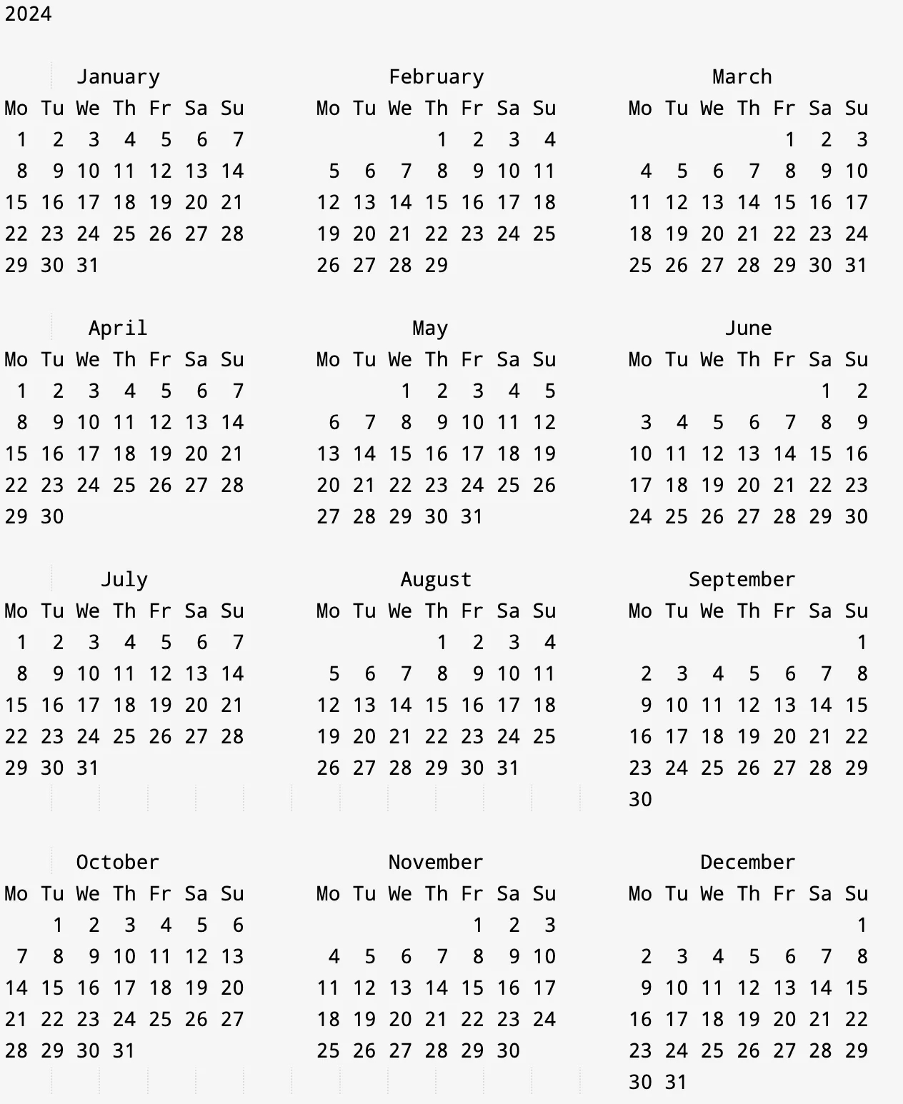 How to Print the Calendar of Month and Year with Python