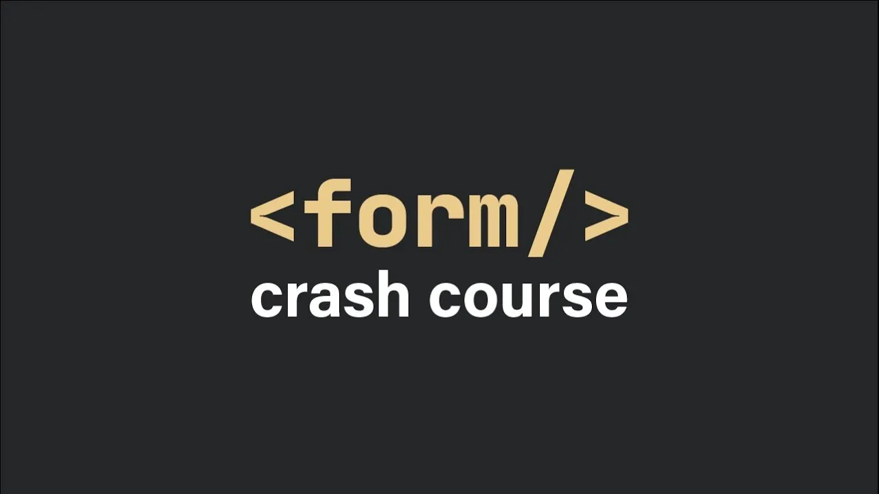 HTML Form Tutorial for Beginners - Learn How to Create Forms