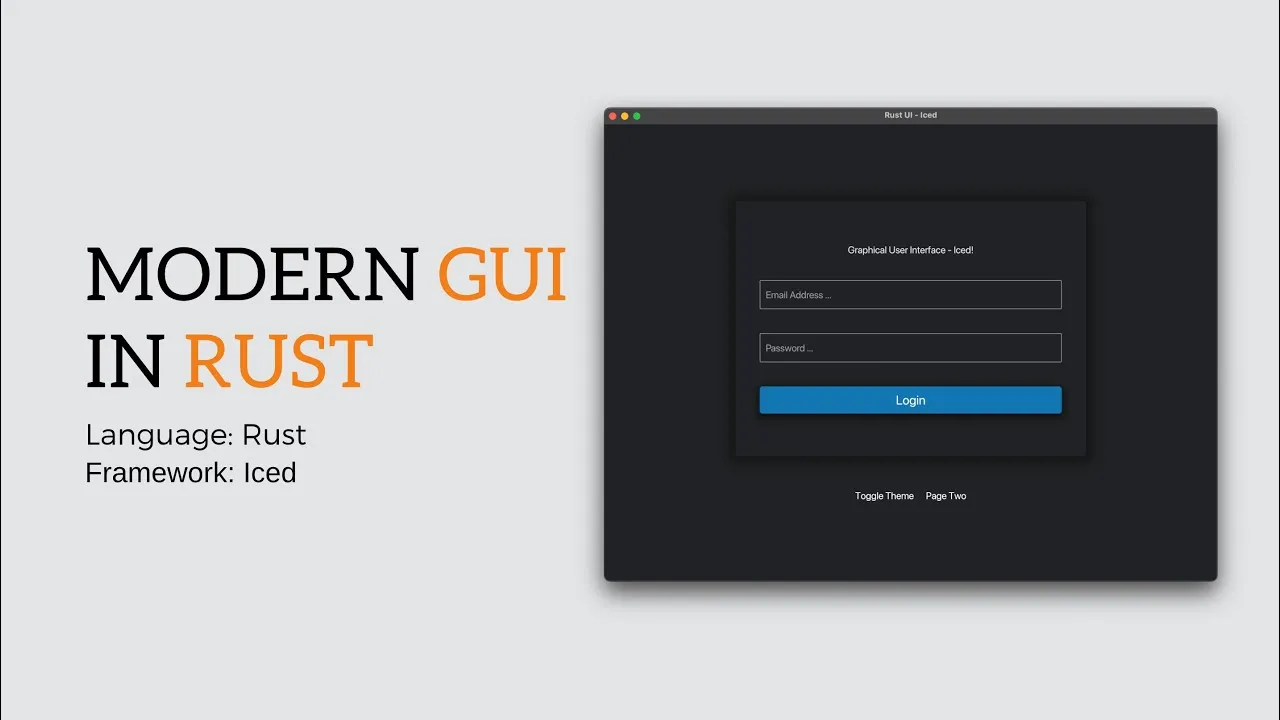 Iced Tutorial: Modern Graphical User Interface in Rust