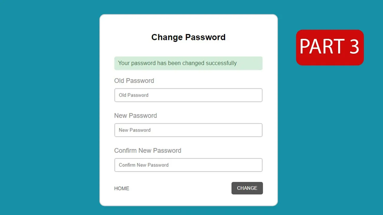 Profile System Change Password with PHP and MYSQL