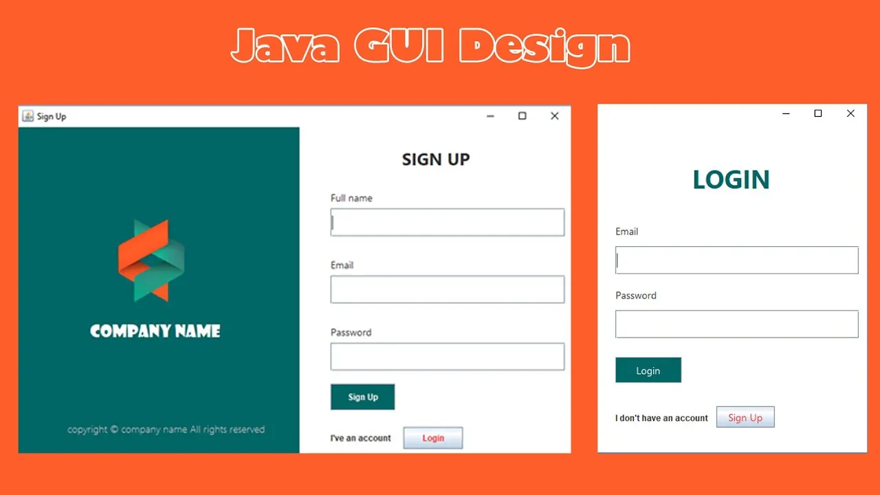 Design Login And Register Form In Java Netbeans 8872
