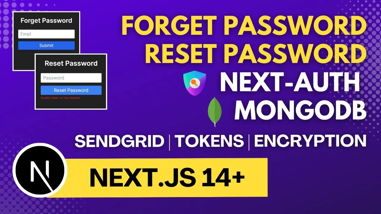 Forget Password & Reset Password Functionality using Next-Auth in Next.js 14