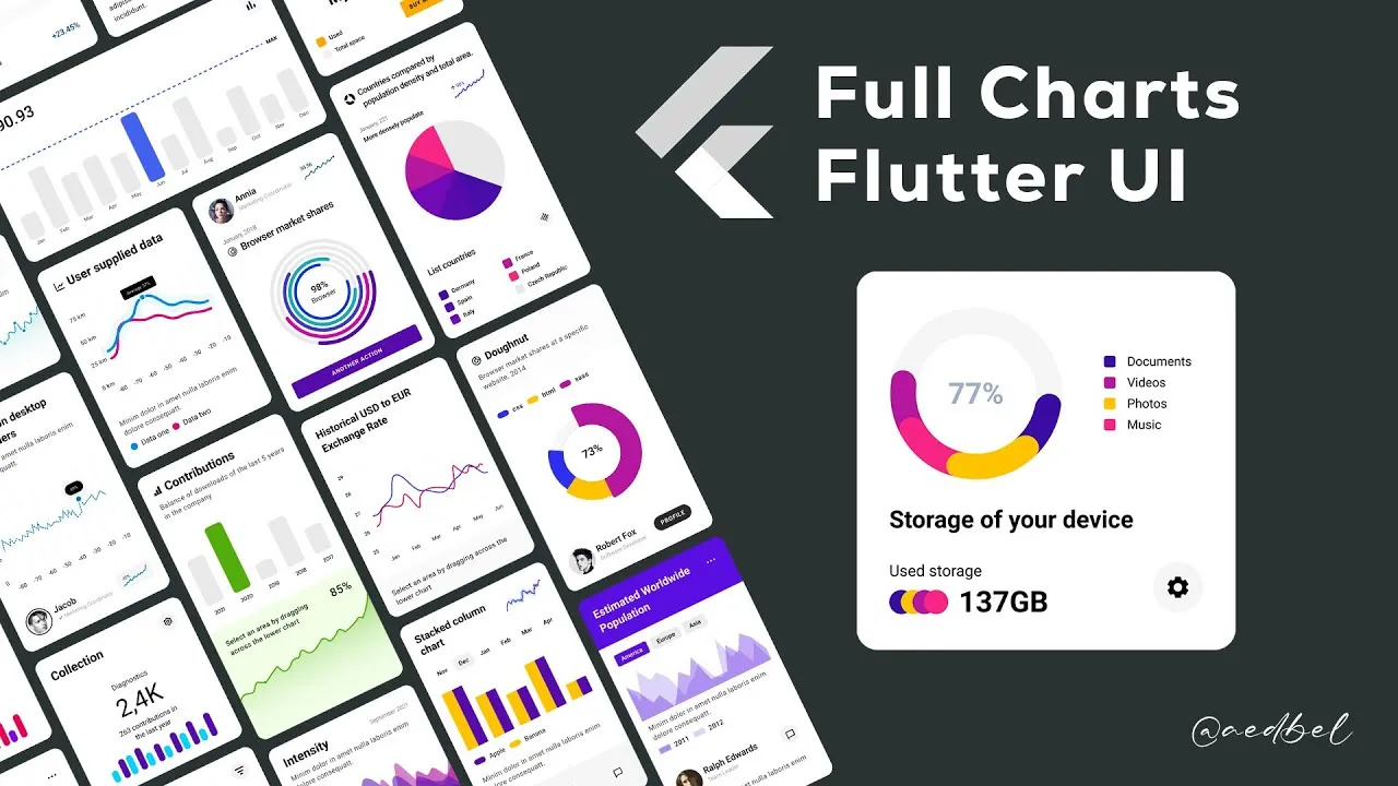 Radial Bar Chart Widget in Flutter App