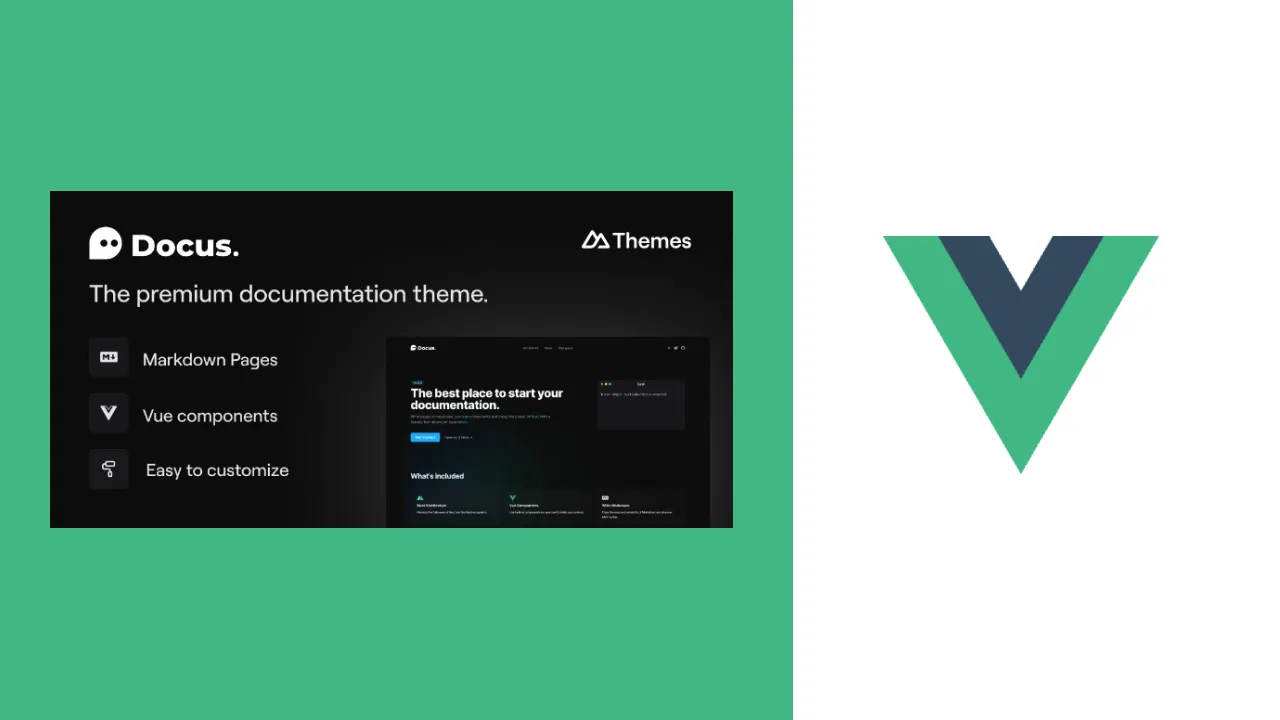 Docus: Create document-driven websites with Vue and Markdown