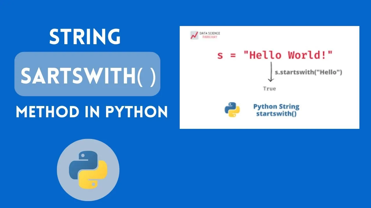 Python String startswith() Method with Examples