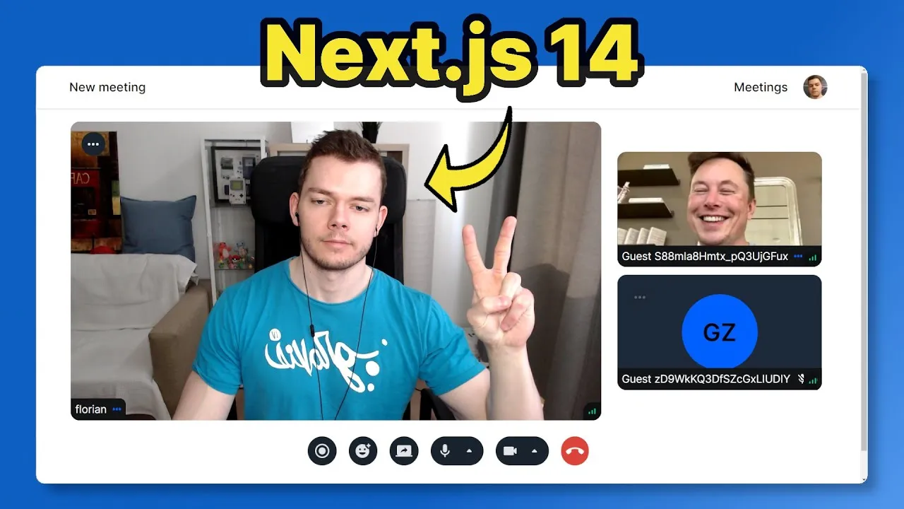 Video Calling App with Next.js 14, React, Tailwind CSS, TypeScript, and Stream Video SDK