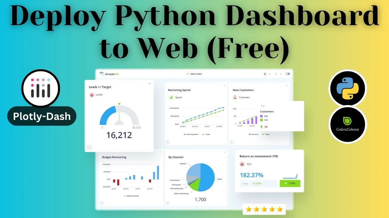 Deploy Python Dashboard to Web for Free