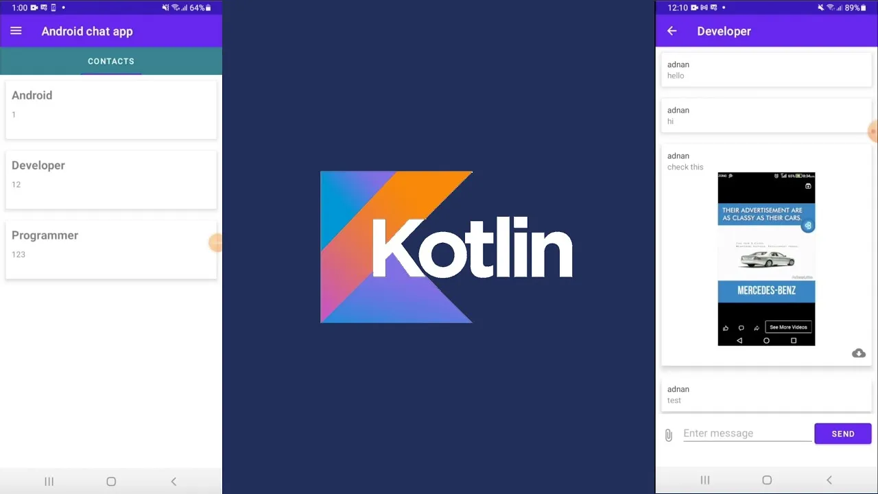 Create An Android Chat App In Kotlin | Backend In Node JS And Mongo DB