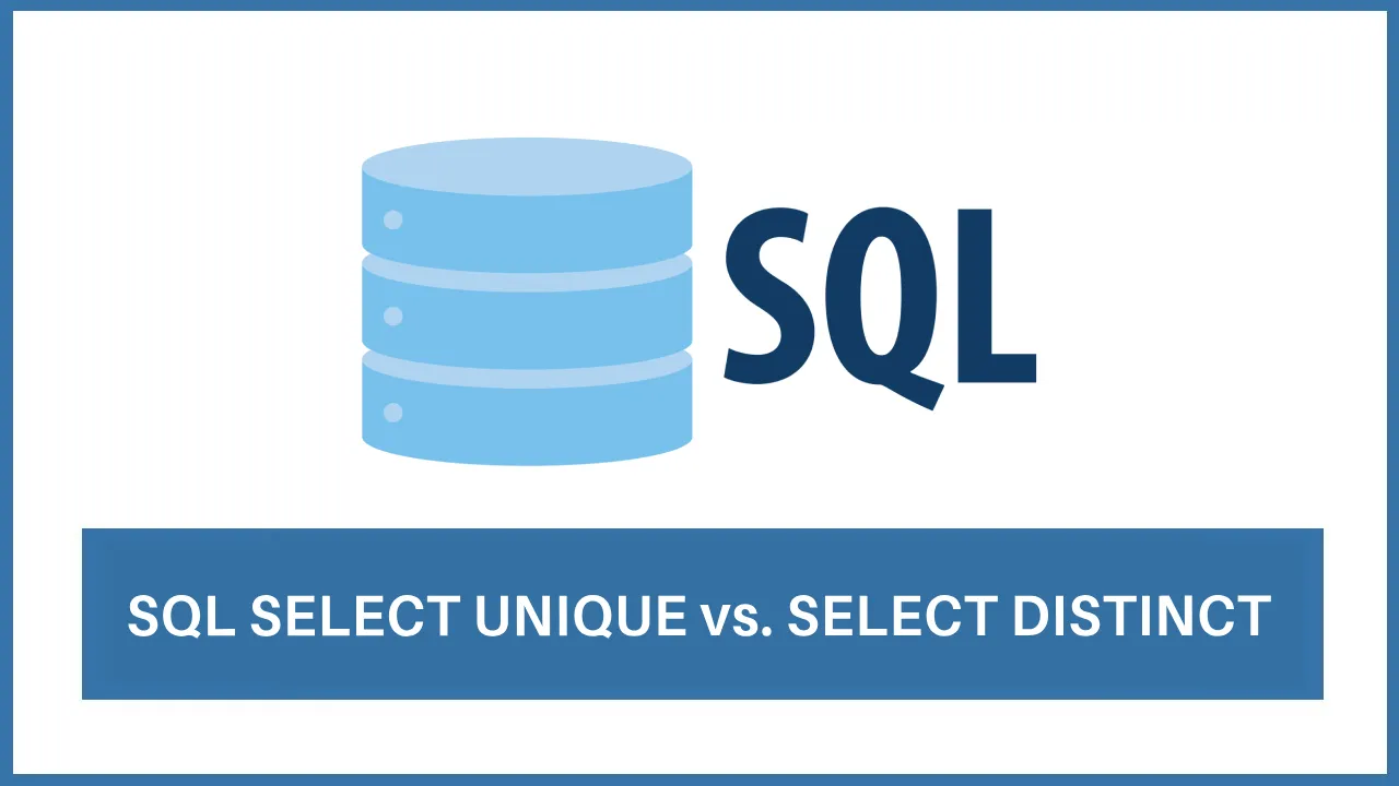 SQL SELECT UNIQUE vs. SELECT DISTINCT