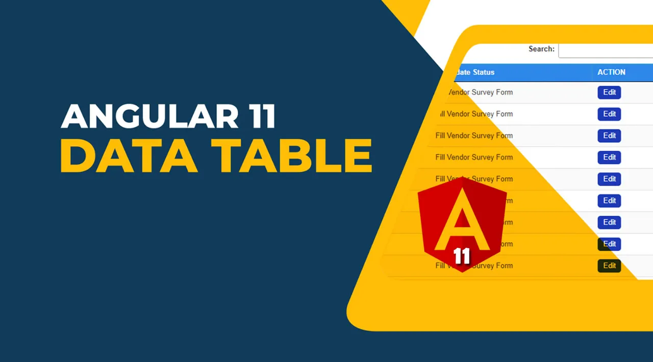 How to Integrate Datatables in Angular 11