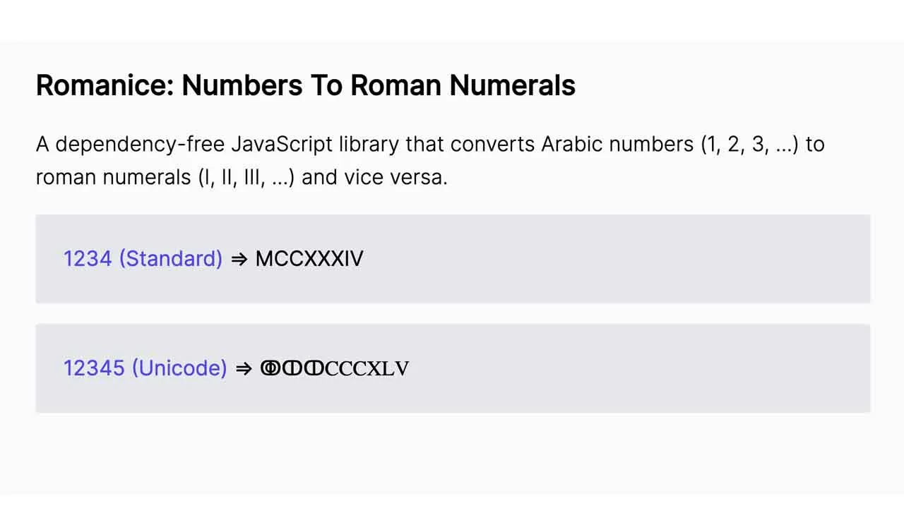 a-javascript-library-for-converting-to-from-roman-numerals