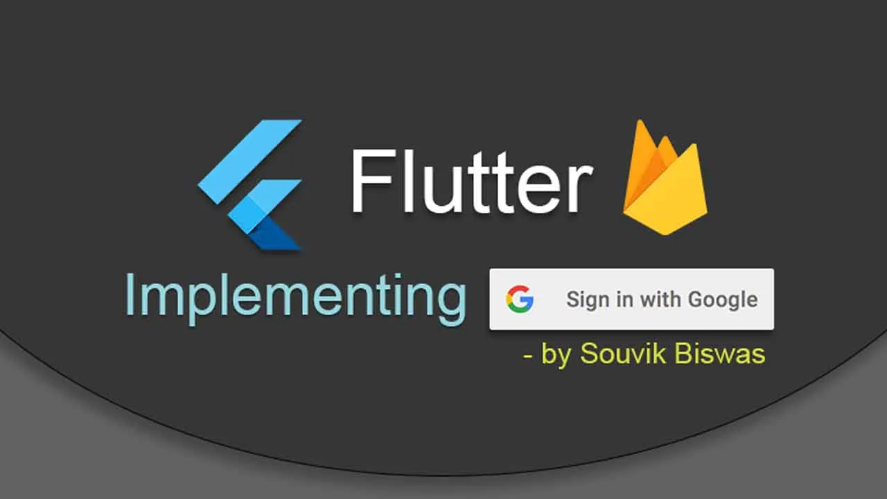 Flutter Google Sign In using Firebase