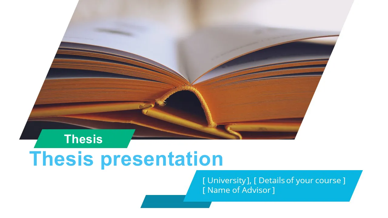 All about thesis presentation
