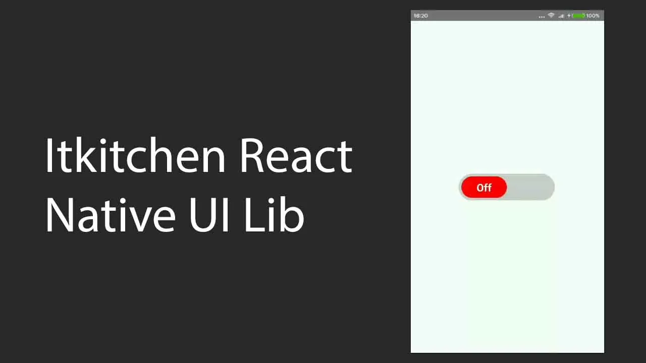 Itkitchen React Native UI Lib