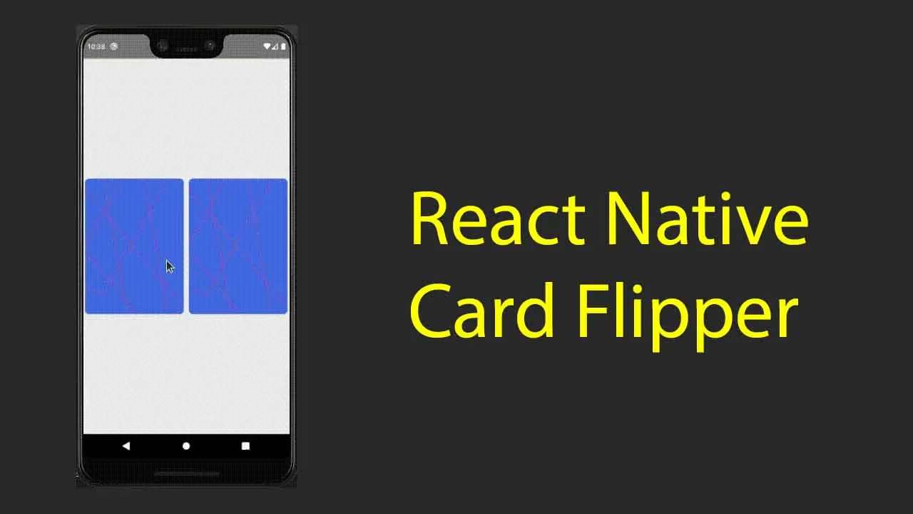React Native Card Flipper