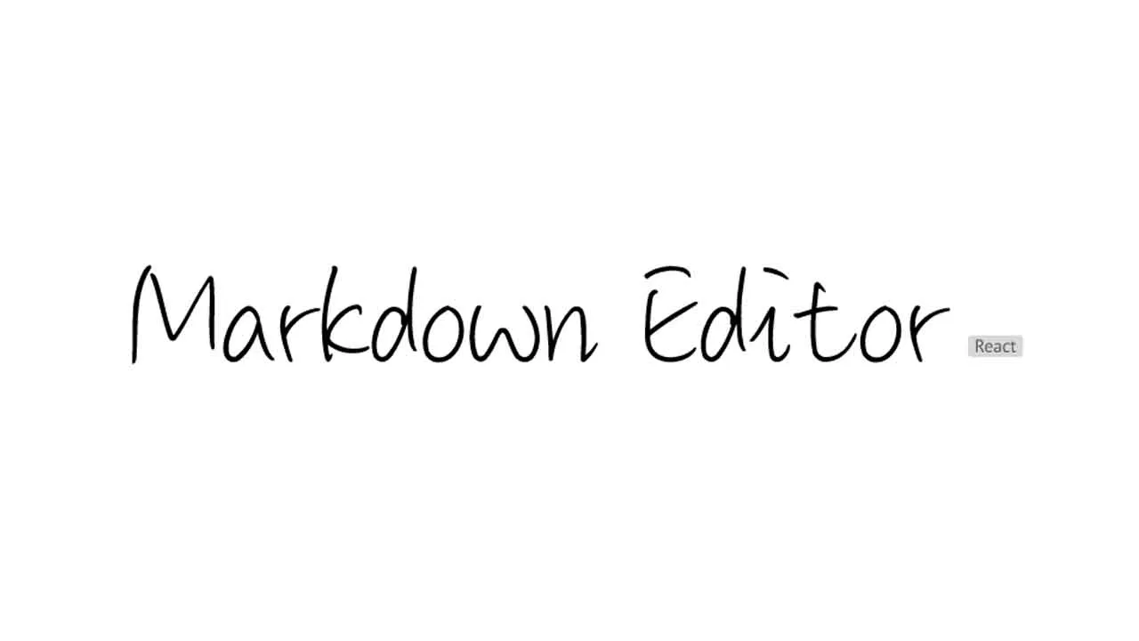 Download A Simple React Js Markdown Editor With Preview