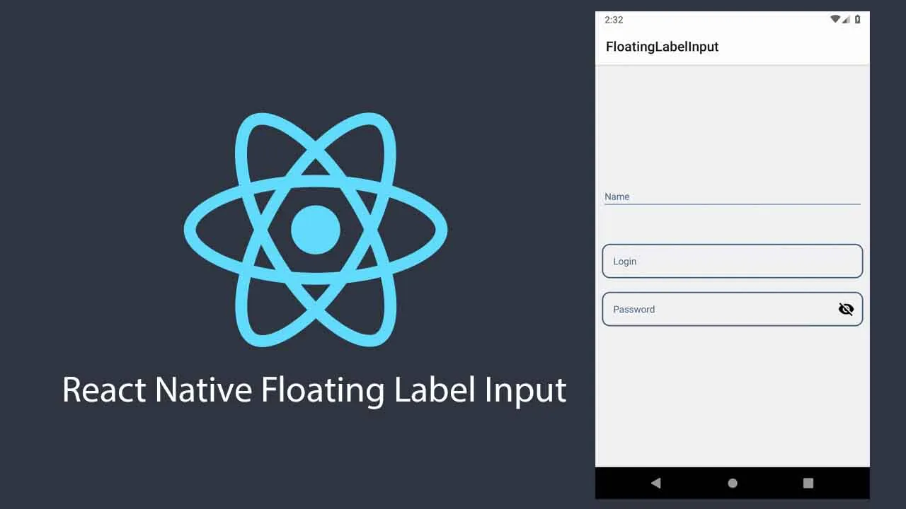 A Customizable React Native Textinput with Its Placeholder Always Shown