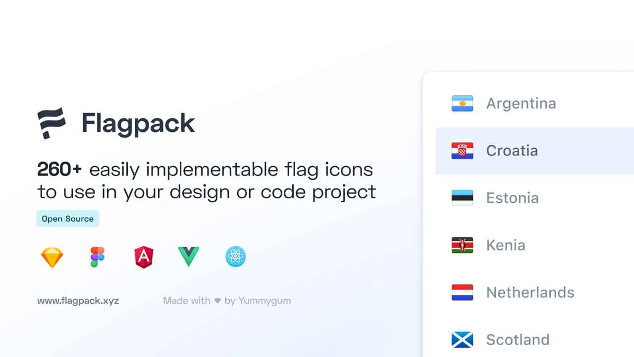 260+ Open Source Flag Icons for Vue