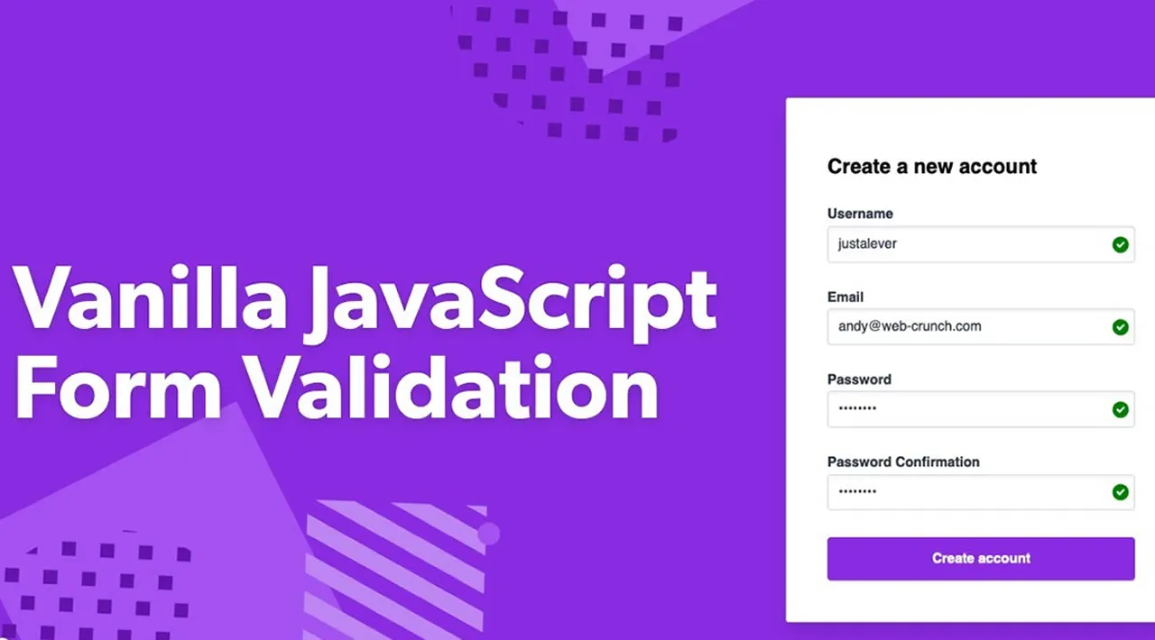 Client Side Form Validation Using Vanilla JavaScript