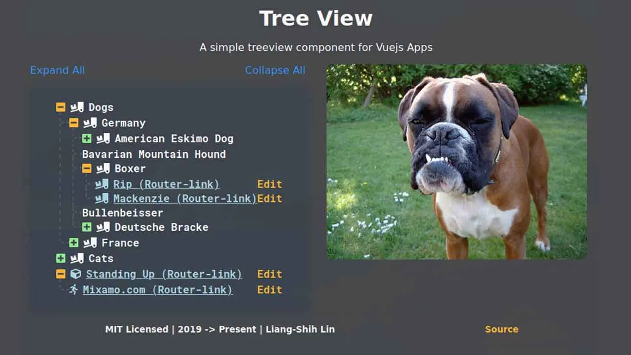 A TreeView Component for Vuejs