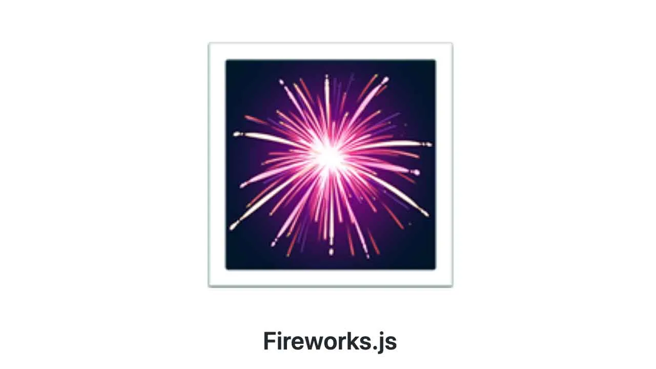 Firework animation with JavaScript and Canvas