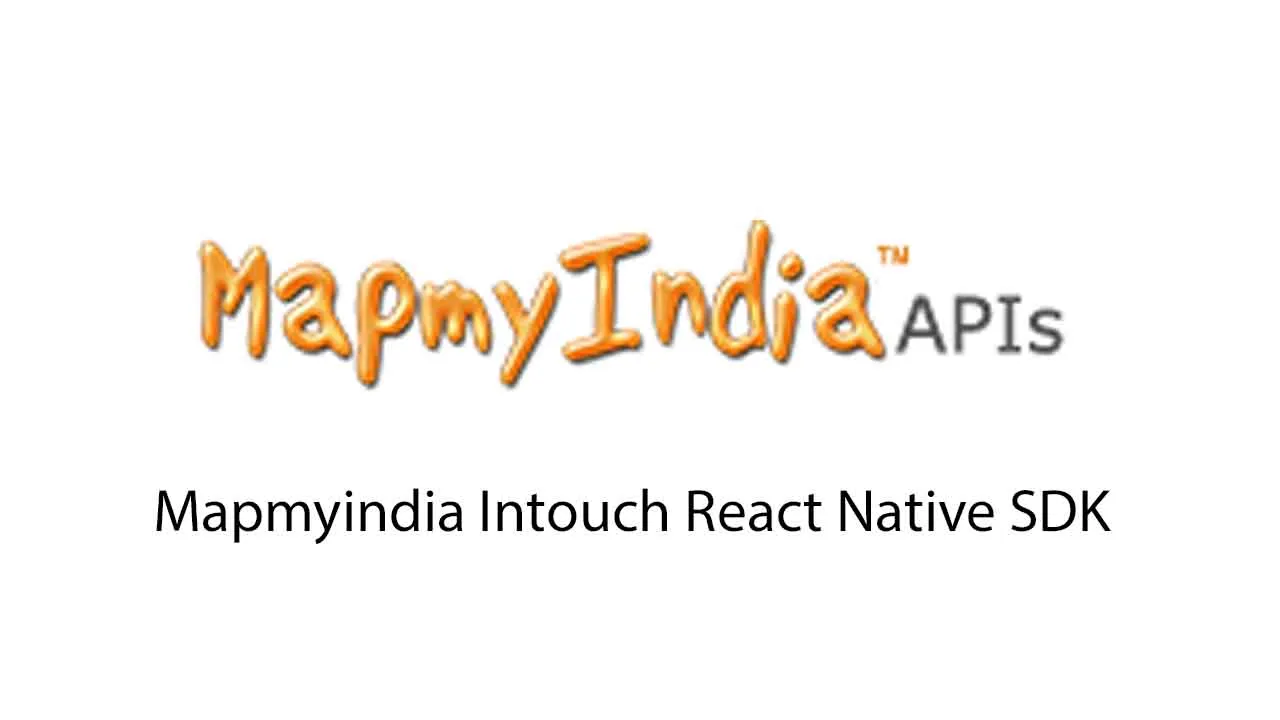 Mapmyindia Intouch React Native SDK