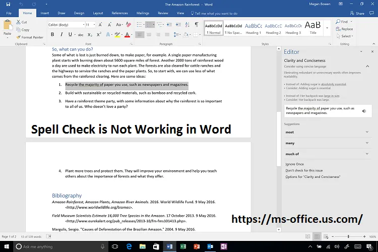 If Spell Check is Not Working in Word! How to Fix it? - www.office.com/setup