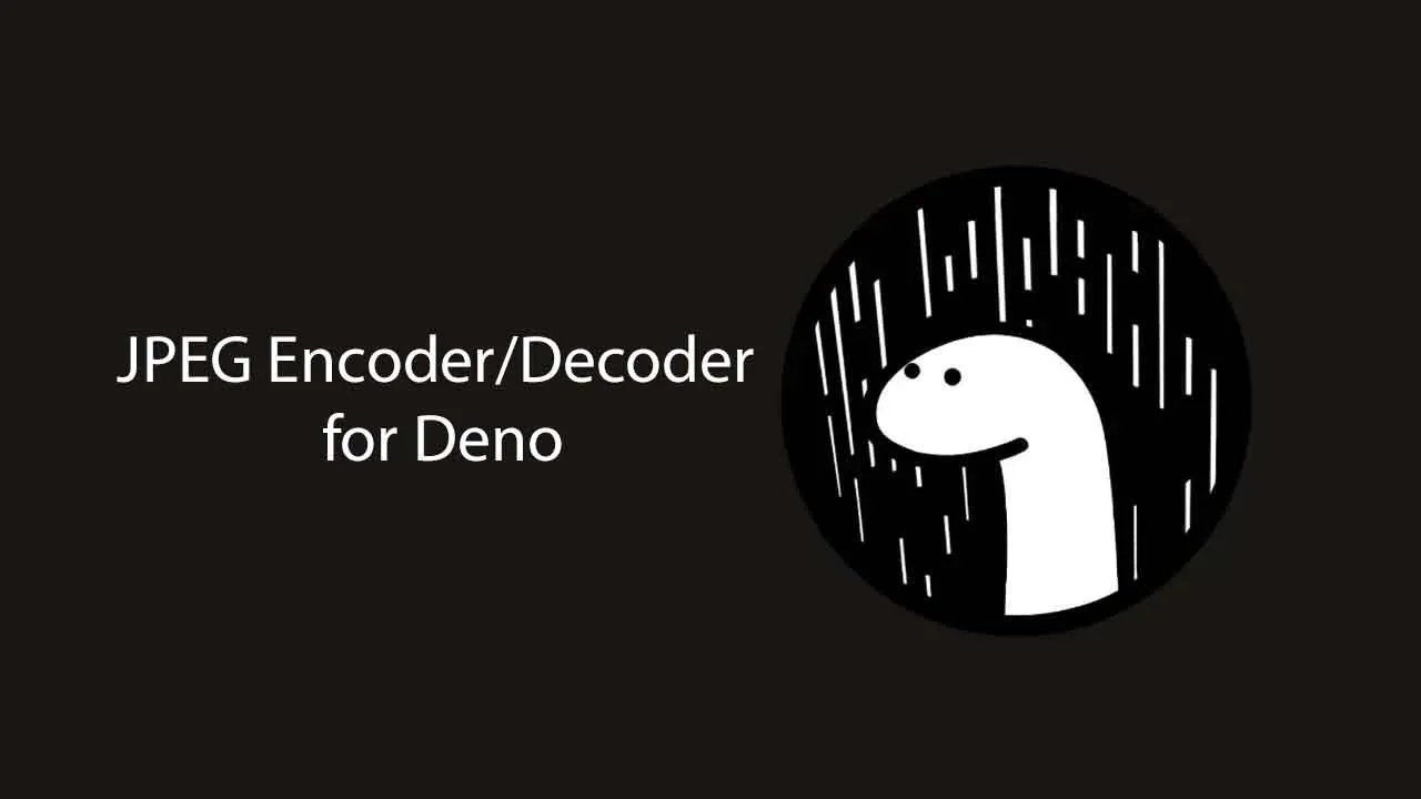 JPEG Encoder/Decoder for Deno