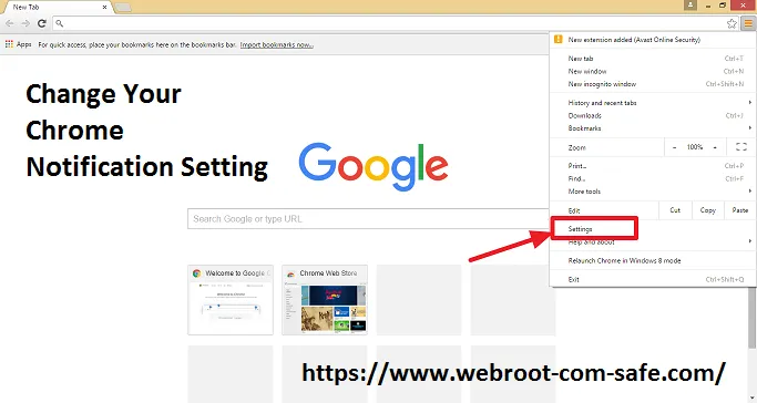 How to Easily Change Your Chrome Notification Setting? - www.webroot.com/safe