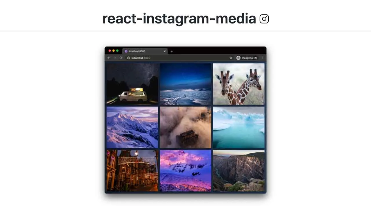 An instagramMedia  Component for React and React Native