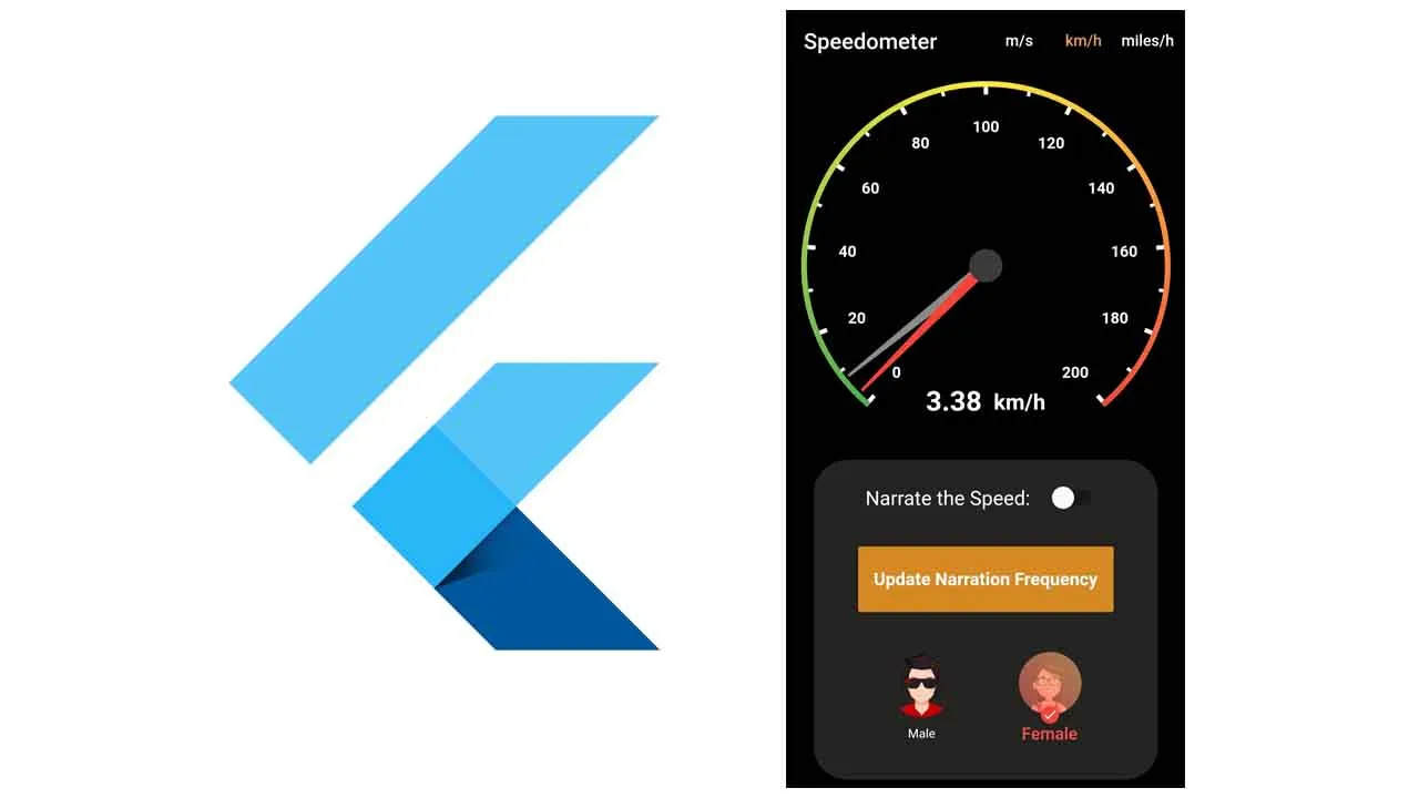 A Speedometer App Built in Flutter