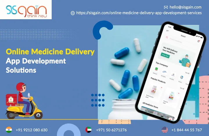 Online Medicine Delivery App Development Company in USA | SISGAIN